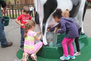 The first Dairy Day celebrated for National Dairy Month featured dairy trivia and free ice cream samples. The day was such a big hit that Byrne Dairy ran out of ice cream. 